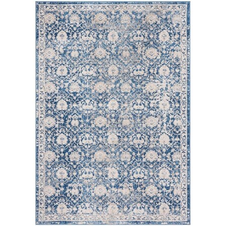 Safavieh 9 x 12 ft. Brentwood 896N Power Loomed Rectangle Area Rug Navy & Cream BNT896N-9